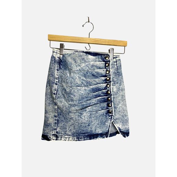 retrofete Willa Skirt in Light Blue Acid XS - Picture 3 of 7